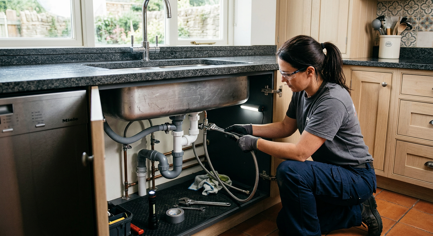 Installation plomberie cuisine avec pose d'évier à Drancy