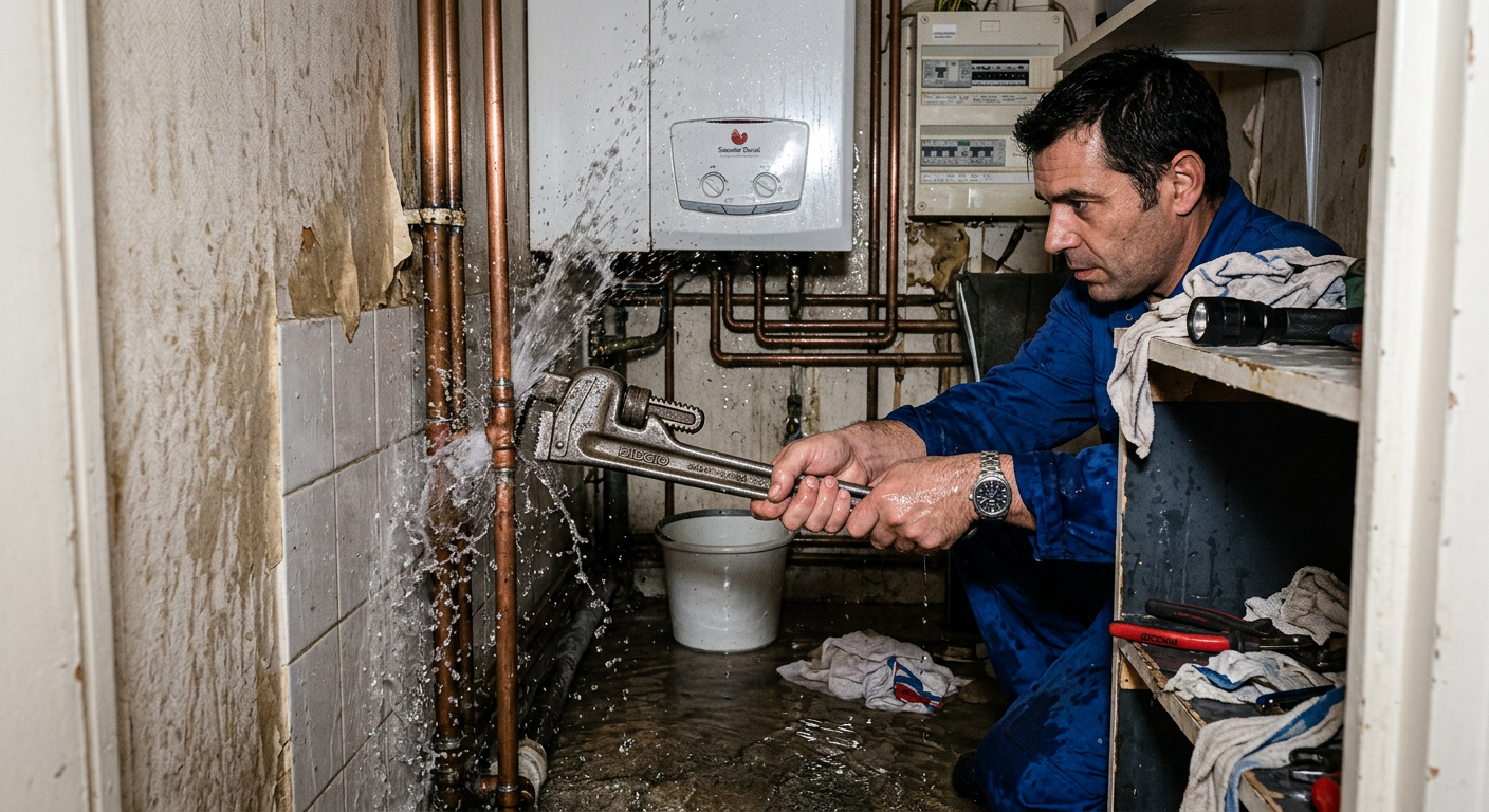 Réparation urgente fuite d'eau sur tuyauterie cuivre à Drancy